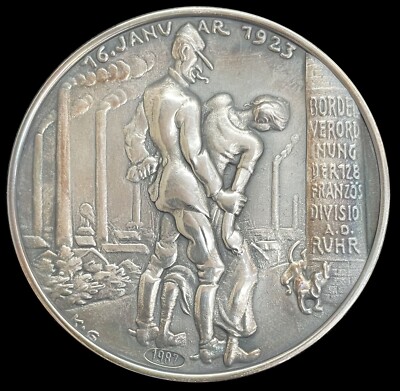 1987) GERMANY KARL GOETZ THE BROTHEL DECREE SILVER .999 FINE 62 MM