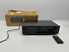 Vtg Denon DRR-680 Precision Audio Component Stereo Cassette Tape Deck & Remote