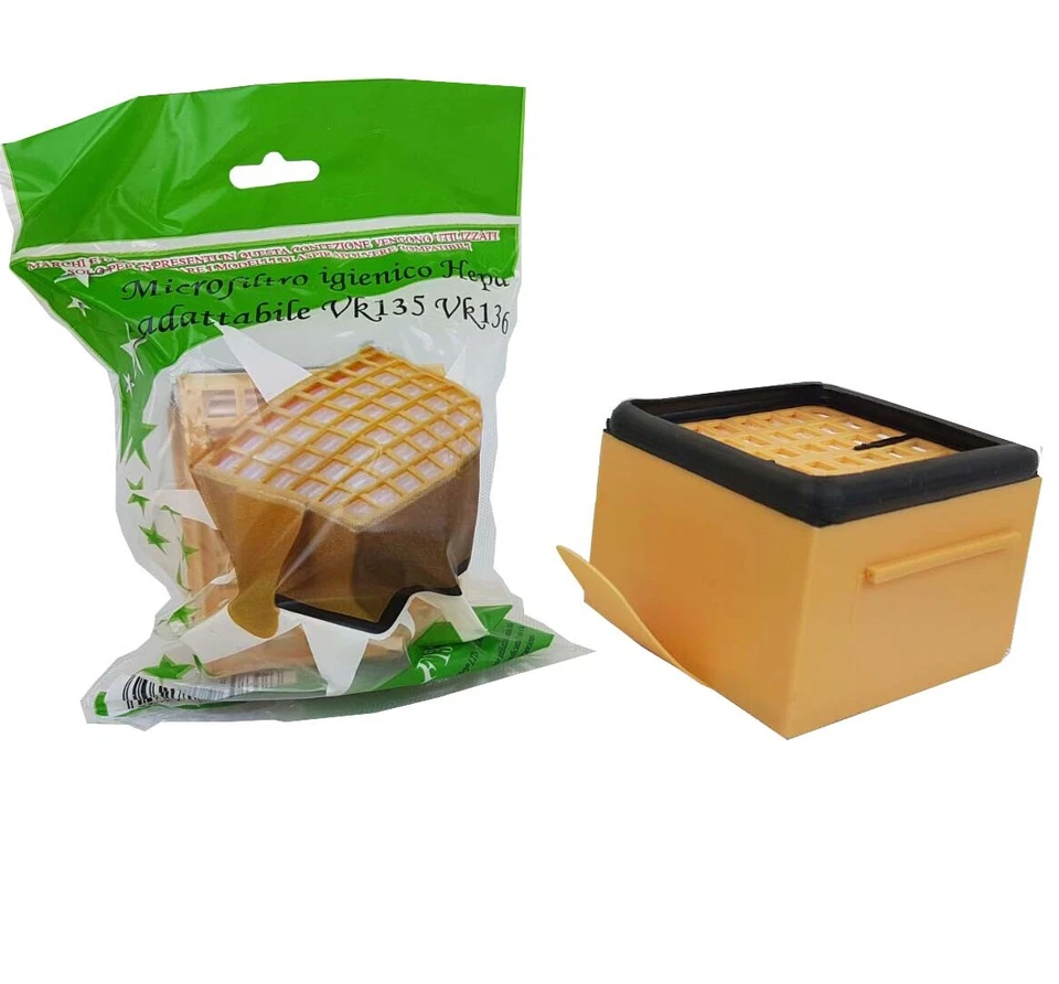 SACCHETTI VK135 VK136 + 2 FILTRI HEPA + 2 MOTORE + PROFUMI FOLLETTO VORWERK - Immagine 4 di 4