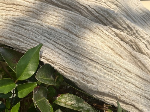 Wrinkled Linen Fabric By 2 Yards, Cotton Fabric, Textured Handloom Semi-Sheer - Picture 6 of 18
