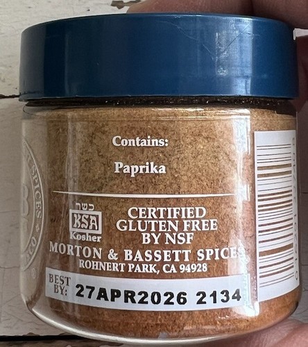 Morton & Bassett Heißpaprika Gewürz glutenfrei 1,3 Unzen Glas Ablaufdatum 27.04.2026 - Bild 4 von 4