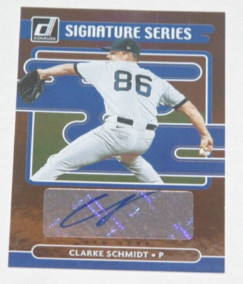 2021 Donruss Signature Series #SS-CS Clarke Schmidt  Yankees