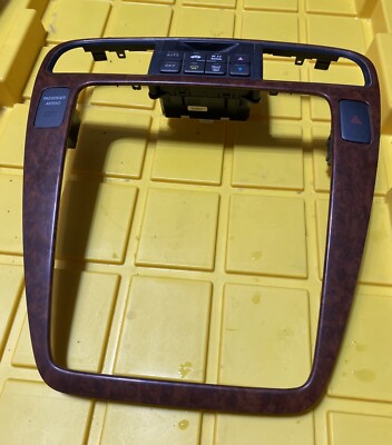 2001-2006 ACURA MDX RADIO BEZEL VENT TRIM GREY WOODGRAIN CLIMATE CONTROL OEM