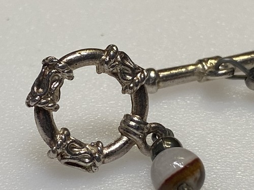 Vintage Bracelet Jewellery Multicolour Glass Stones Silver Metal Toggle 9.89g - Picture 4 of 8