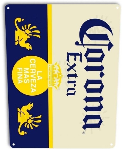 corona extra beer logo retro wall art decor bar pub man cave