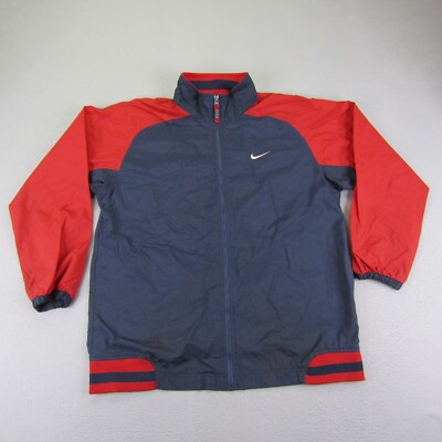 red black and blue nike windbreaker