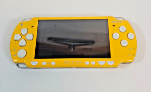 PSP 2003 Yellow Console with games bundle - works - Picture 2 of 24
