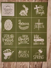 MDC DIY Adhesive Reusable Silkscreen Stencil "Spring Minis A"