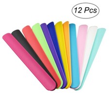 Soft Silicone Bangle Slap Snap Bracelet Multi-Color Wristband Band Children Toy