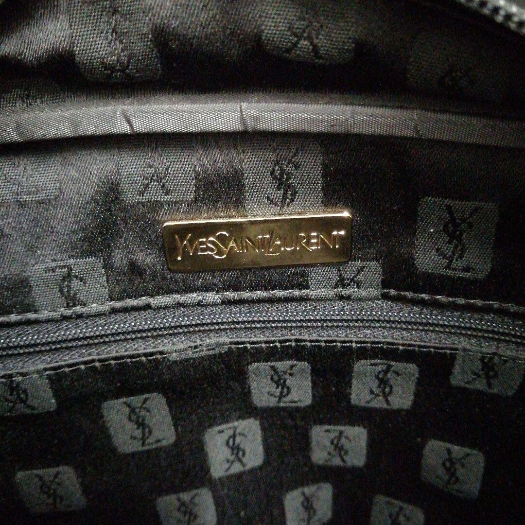 Autentica borsa a tracolla Yves Saint Laurent YSL borsa per fotocamera nera logo in rilievo