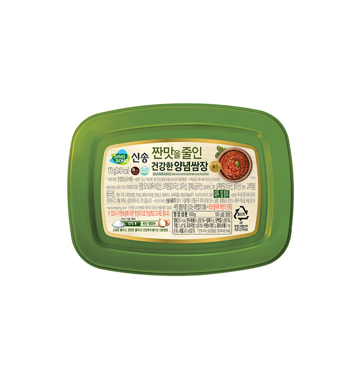 Pasta coreana de soja sazonada SINSONG SSAMJANG SABOR SALADO REDUCIDO 170g