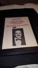 Arif Mardin Lullaby From Rosemary's Baby Rare Original Promo Poster Ad Framed!