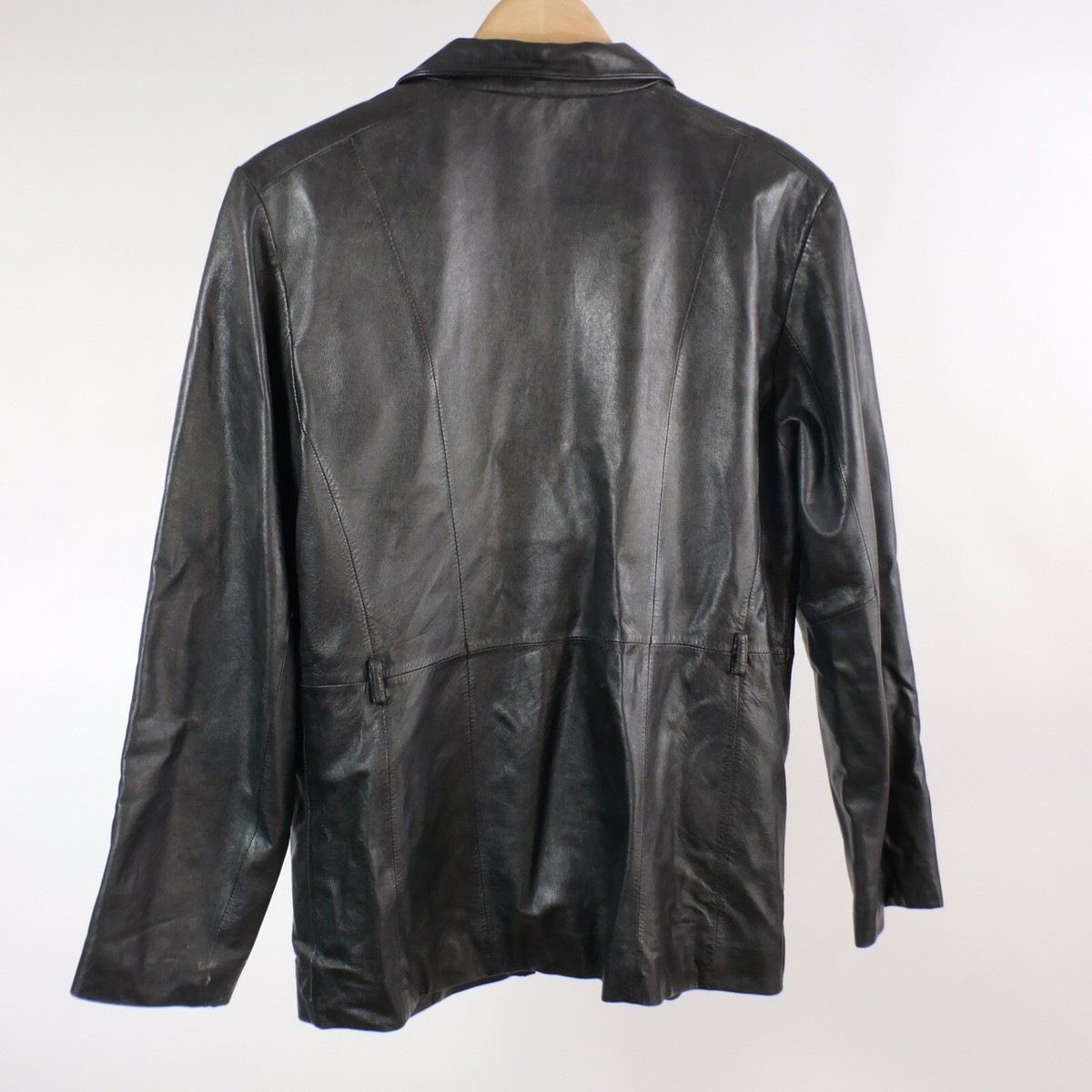 ÉPINE leather lady jacket black Stylish Woman's Genuine Lambskin Leather Jacket Black Handmade