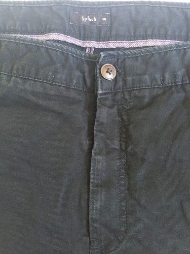 Splash Mens Pants Khaki Trousers SZ 50 Black Good Condition - Picture 4 of 11