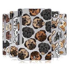 HEAD CASE DESIGNS DOG HEAD PATTERNS SOFT GEL CASE FOR SAMSUNG TABLETS 1