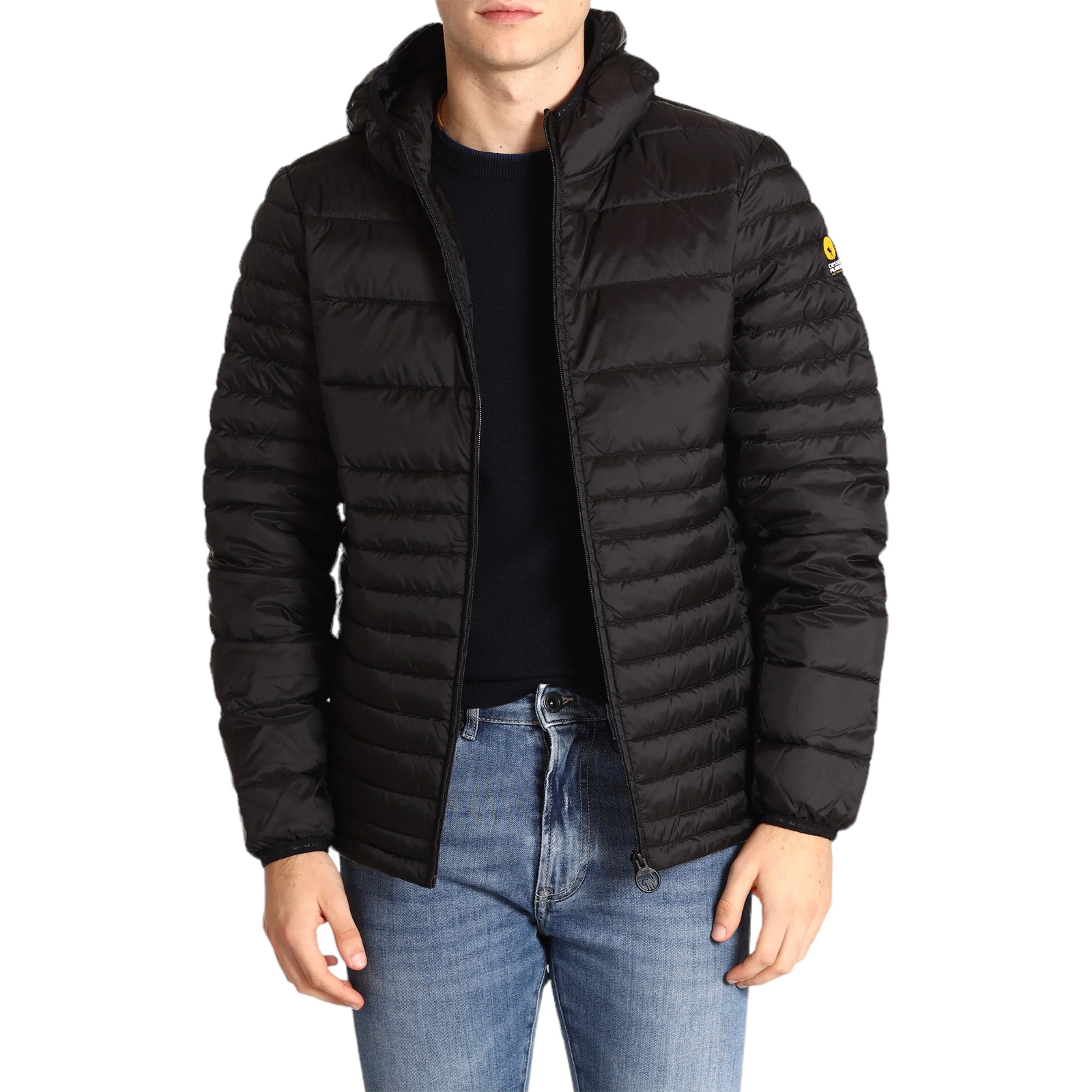 Ciesse Piumino da Uomo Trapuntato con Cappuccio Keefe Nero Taglia L Codice MJ...