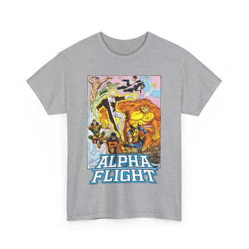 Alpha Flight T-Shirt - Marvel Comics John Byrne Art - Namor & Wolverine - Picture 18 of 65