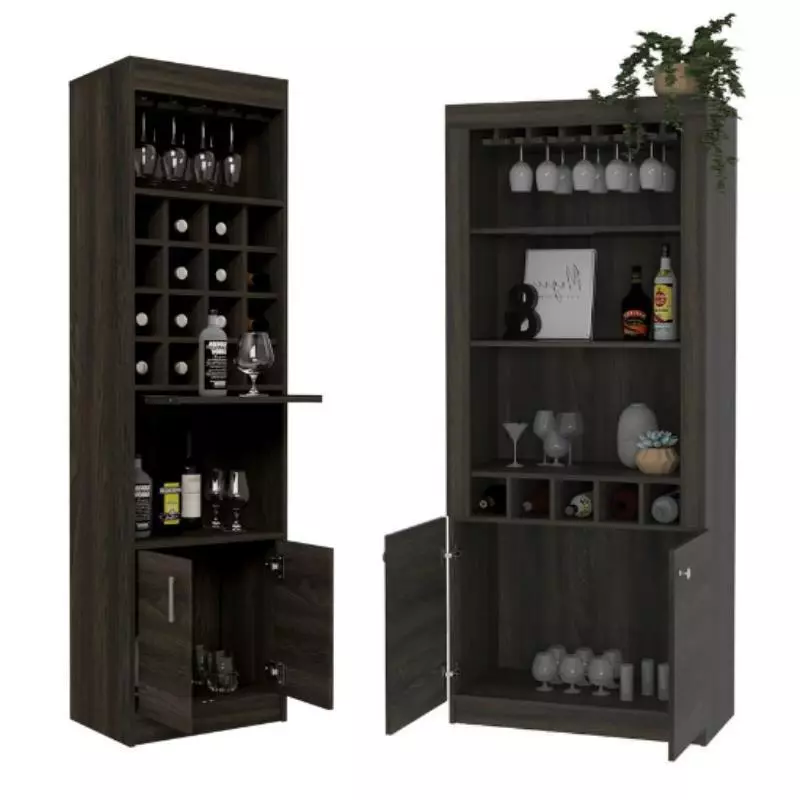 Home Square 2 Piece Set with Home Bar and 69