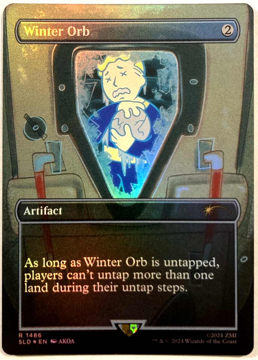 MTG Winter Orb *RAINBOW FOIL* Secret Lair x Fallout Vault MTG Winter Orb *RAINBOW FOIL* Secret Lair x Fallout Vault
