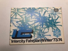 DB Interity Fahrplan Winter '73/74 German Train Timetable [Germany]