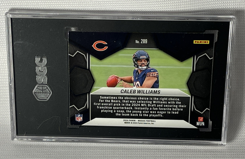 2024 Panini Mosaic #289 Caleb Williams DEBUT Chicago Bears SGC 8.5 NMMT+ . PSA - Picture 2 of 2