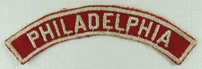 Philadelphia Community Strip RWS Red & White Shoulder Strip (SEWN) [QR1766]