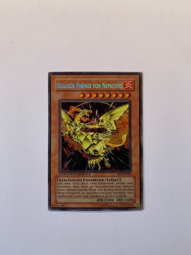 Yugioh Karten: Heiliger Phönix von Nephthys (EEN-DESE3) - Limitierte Auflage - Bild 2 von 3
