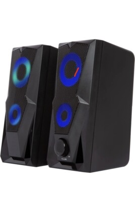 i-Star PC Gaming Lautsprecher mit LED Multi Lights und Surround-Sound