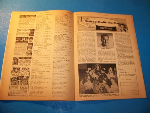 Hit Parader Magazine Julie London Pat Boone Vintage 1956 Music Magazine - Picture 5 of 12