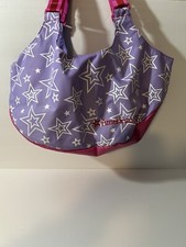 AMERICAN GIRL AG Purple Blue Star Doll Carrier Tote Travel Bag Purse Retired