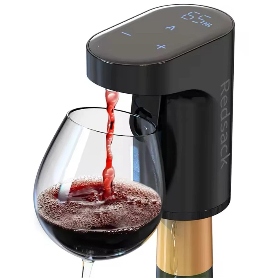 Dispensador Digital Automático de Toma y Vino Tipo C Recargable Redsack Rojo Negro Foto 2 de 4