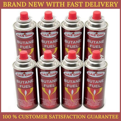 #ad GASONE Butane Fuel Canister Cartridge with Safety Release Device 8 oz. 8 Pack $25.99