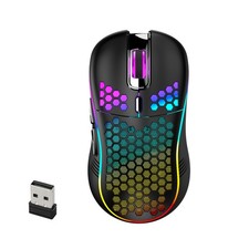 Wireless Gaming Mouse 2.4GHz With Colourful Light Rechargeable 6D Buttons NESG