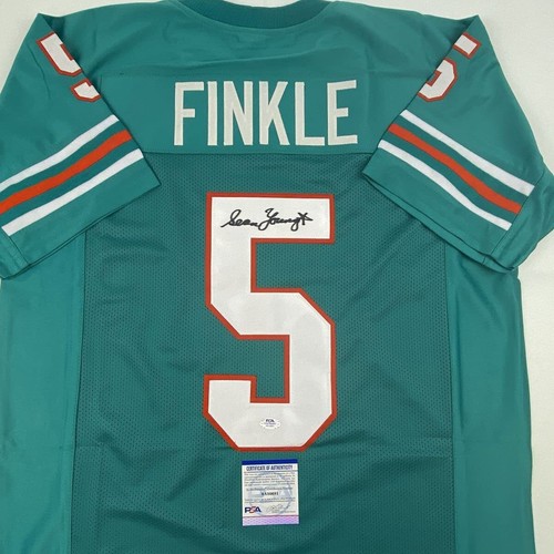 Autographed/Signed SEAN YOUNG Ray Finkle Ace Ventura Miami Teal Jersey PSA COA - Picture 2 of 4
