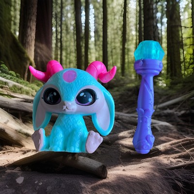 Magic Mixies Mixlings - Series 1 - Enchanters - Gruffin 5cm mit Mag Stab