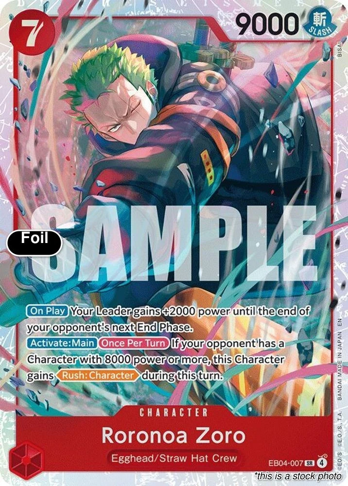 Roronoa Zoro EB04-007 Adventure on Kami's Island for sale | eBay
