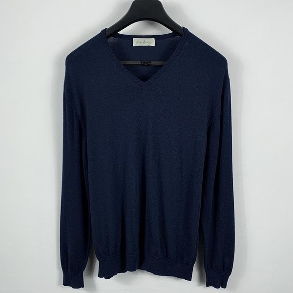 Men Della Ciana Sweater Navy Wool 44 / XXL / 52