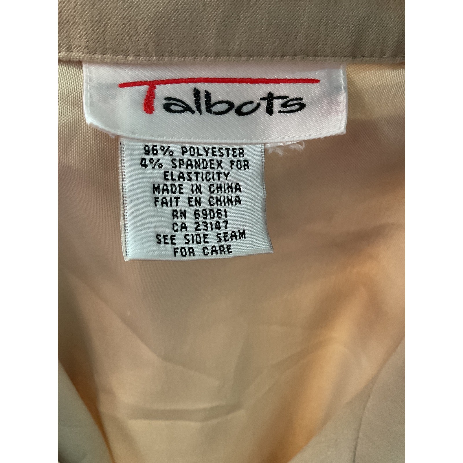 Talbots Beige Basic Jacket (Size 1X) - image 3