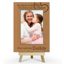 Baby Picture Frames Wood Photo Frames for Dad Horizontal Picture Frame 4x6 fo...