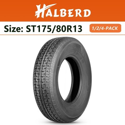 ST175/80R13 Trailer Tires 175 80 13 8 PR Load Range D Radial Tubeless Heavy Duty