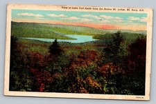 Lake Of Fort Smith From Boston Mtn Lodge Arkansas 30s Vintage Postcard