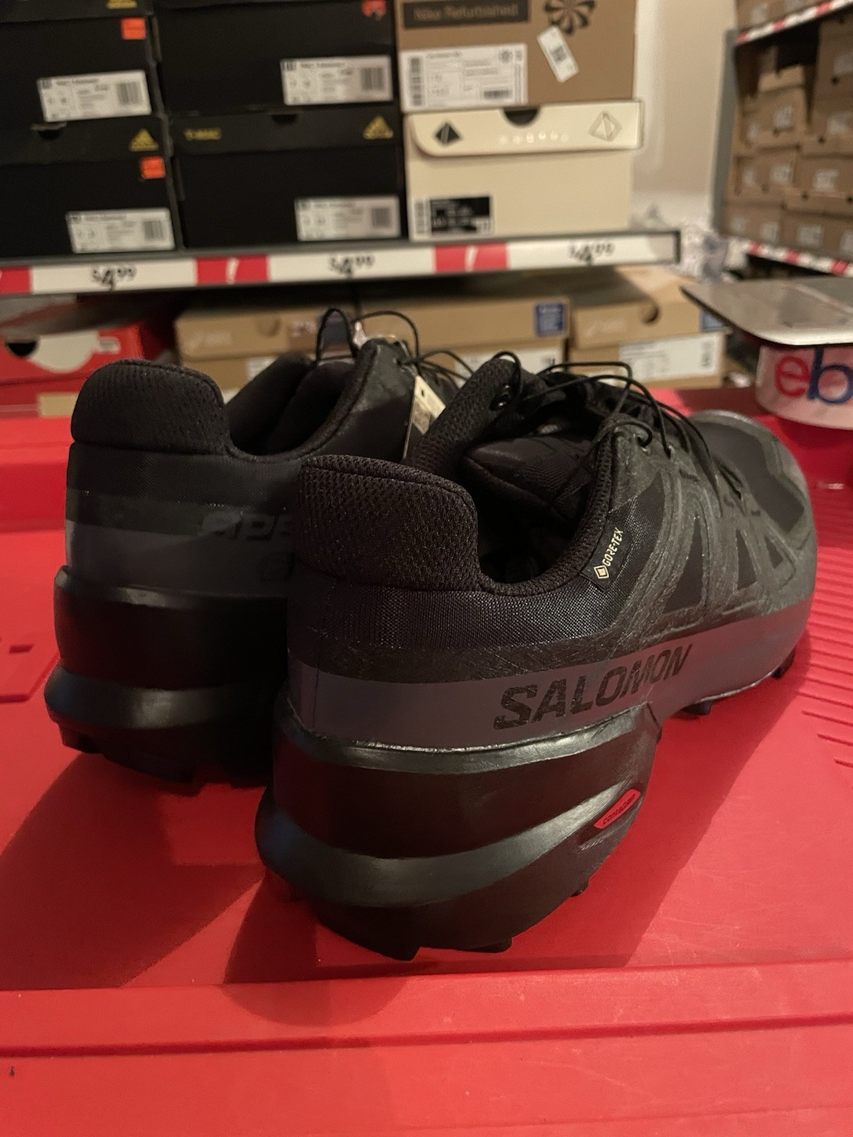 Scarpe da Trail Running Uomo Salomon Speedcross GTX Gore Tex Nero 475690 Taglia 11