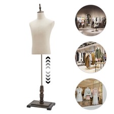 Mannequin Half Body Dress Form Dress Model Mannequin Stand Adjustable Height USA