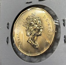 Rare!  2000 1 dollar loonie Canada coin! UNC, free shipping!!