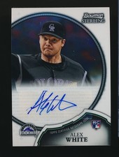ALEX WHITE ⚾ 2011 Bowman Sterling Auto #18 Colorado Rockies RC