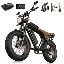 Elektrofahrrad für Erwachsene, 250W E Bike, 20" x 4.0 Fette Reifen 48V 15Ah Akku