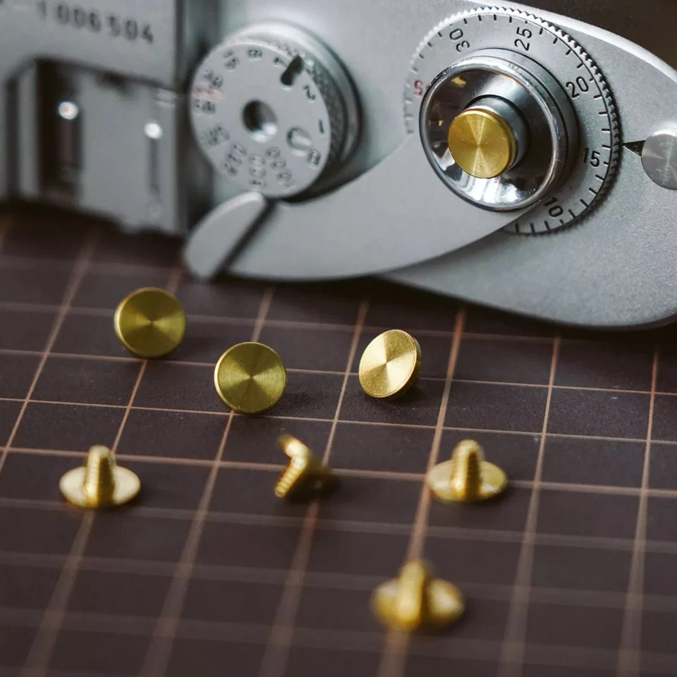 Mini 7mm/8mm Brass White Copper Camera Shutter Release Button for Fujifilm Lei7o - Image 4 of 4