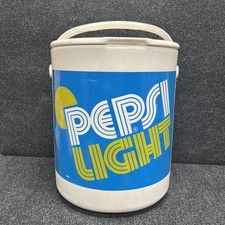 Vintage 1976 Pepsi Light Beach/Barbecue Cooler 14" X 11"  Bucket w/ Tray & Lid