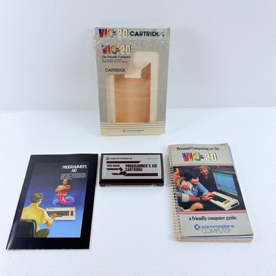 Vintage Commodore VIC-20 Programmer's Aid Cartridge & Computer Guide Bundle
