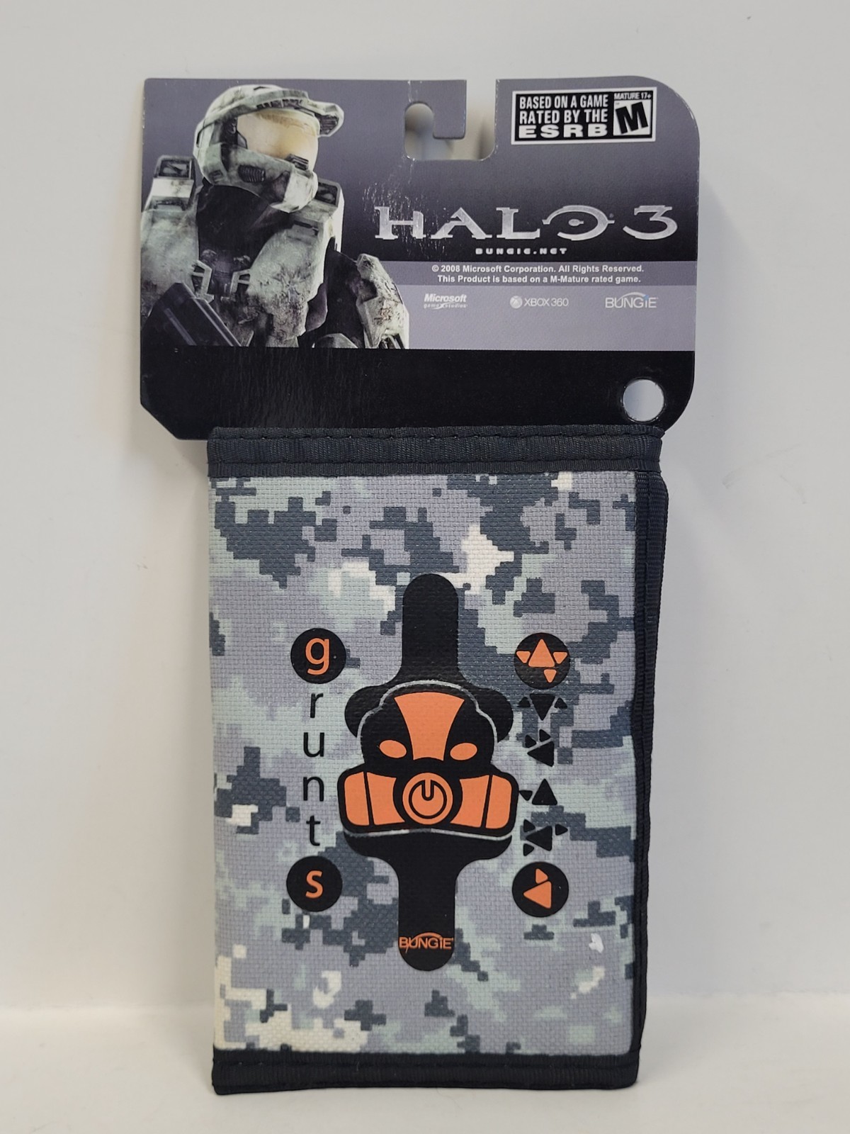 Tri-Fold Wallet - Halo 3 Grunts Helmet Logo Men's Card Holder NEW